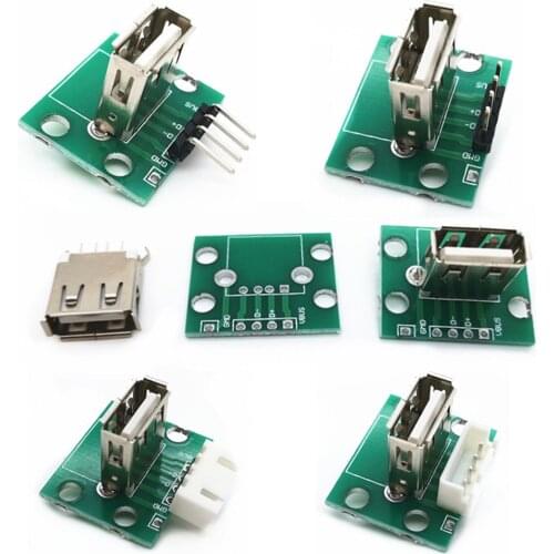1PCS USB2.0 Adapter Board Vertical 2.54-4P Pin Female Header