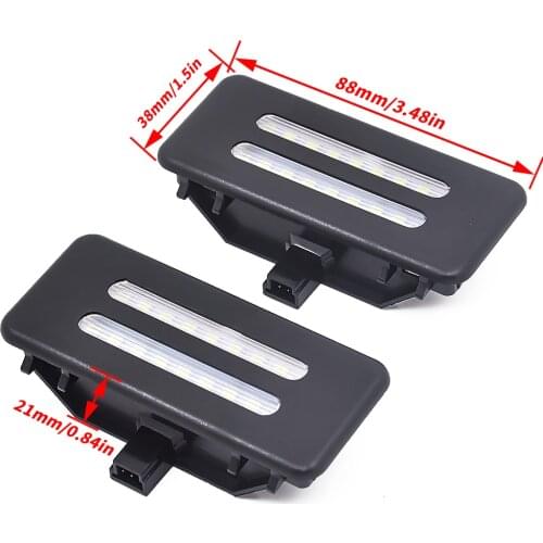 2Pcs LED Interior Sun Visor Vanity Mirror Lamps For BMW E90 X1 E84 X5 E70 X6 E71 E72 E91 E92 X3 F25 E60 E61 Reading Lights