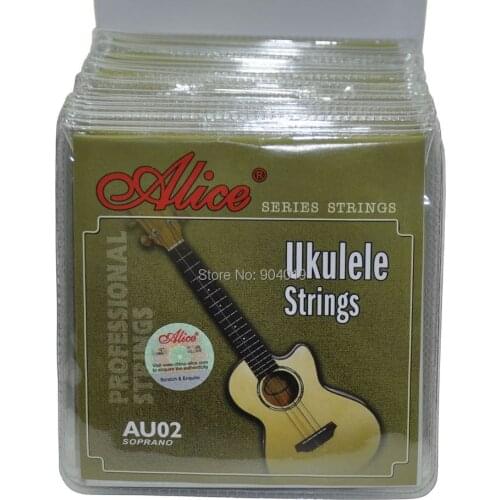 20Sets Alice Ukulele Strings Soprano Black Nylon BFDA 4 Strings Set AU02