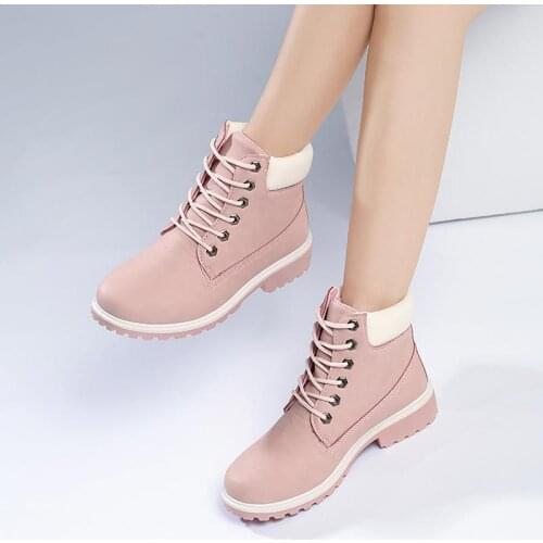 2019 Warm Fur Plush Sneakers Women Snow Boots Winter Boots Women Shoes Female Lace-up Ankle Boots Winter Shoes Woman Botas Mujer