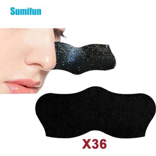 36pcs Blackhead Remover Mask Nasal Strips Black Head Nose Dot Spot Peel Off Sticker Face Acne Whitehead Pore Cleaner Mask D3813