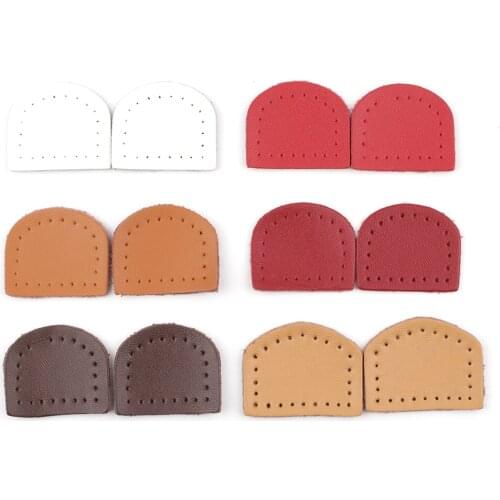 4pcs/Lot FASHIONS KZ Handmade Stitches Bag Wallet Buckle Card Pack Buckle Red Coffee Leather For DIY Handbag Accessories #B