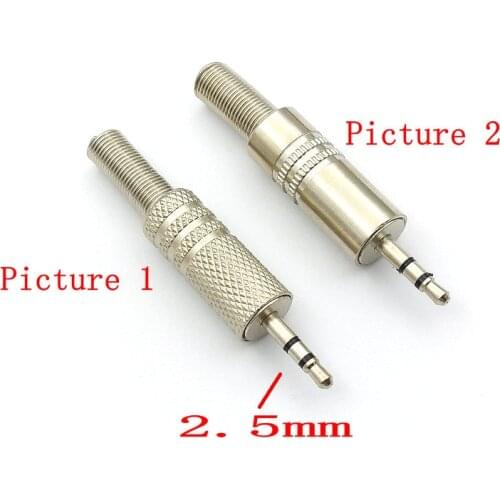 5pcs new Stereo Male 2.5mm Jack Plug Audio headphone connector