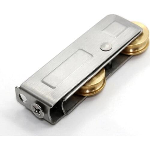 768-type window roller sliding door plastic steel window pulley Aluminum alloy door brass wheel mute roller hardware