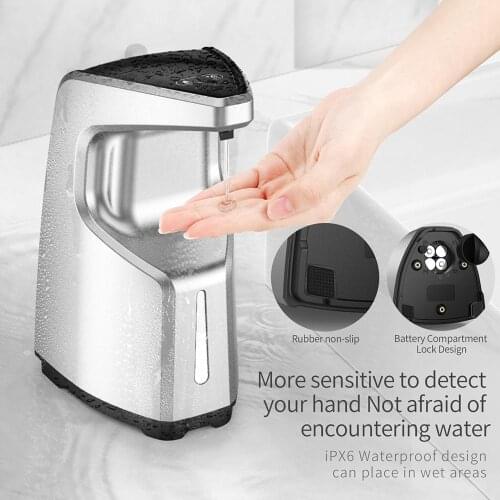Automatic Soap Dispenser Touchless Foaming Infrared Motion Sensor Hands-Free Soap Pump Dispenser For Bathroom Kitchen 450ML