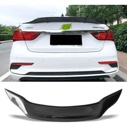 Car Trunk Spoiler Carbon Fiber FRP Auto Rear Trunk Wing For Hyundai Mistra 2014 - 2017 Type R Refit Accessories Spoiler