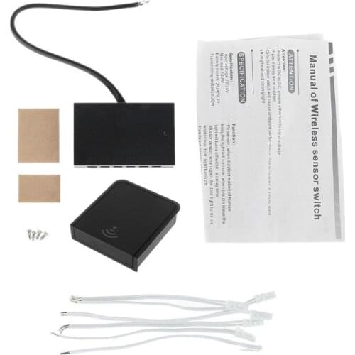 12V-24V 120W Wireless IR Door Control On/OFF Switch for Corridor Cabinet Wardrobe LED Light Lamp Independent Switch