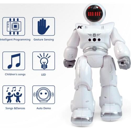Children Intelligent RC Robot Toy 2.4G Gesture Sensor Smart Programming Automatic Presentation RC Toy Dance Music Songs Lighting