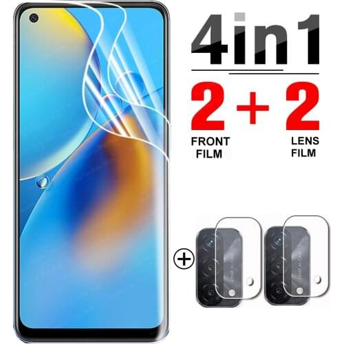 4-in-1 Hydrogel Film for Oppo A74 CHP2219 6.43'' Screen Protector Protective film For Oppo F19 F 19 safety not glass
