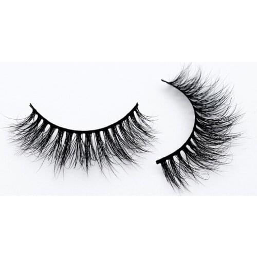 Hot Selling Mink Fur False Eyelashes Comfortable Dense Rolled Long Model Dense Three-Dimensional False Eyelashes Pair Cosmetic