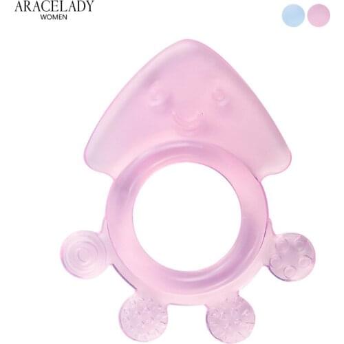 Offical Quality Baby Silicone Squid Teether Food Grade Cute Turtle Tiny Rod Teething Baby Gifts Cartoon Animal Babe Teether Toys