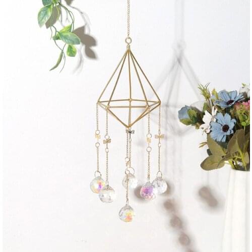 Colorful Sweet Sparkling Window Wind Chimes Sun Catcher Garden Decor Pendant Butterflies Shape for Home