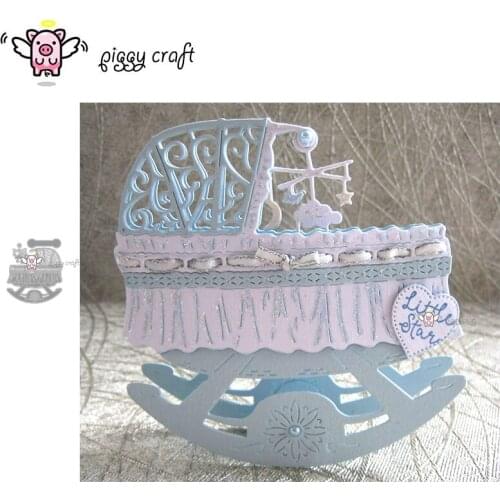 Piggy Craft metal cutting dies cut die mold Rainbow chain baby cradle Scrapbook paper craft knife mould blade punch stencils die