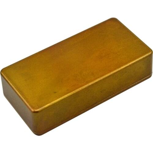 New Hammond 1590G Diecast Aluminum Enclosure Bronze Pedal Stomp Box for DIY Pedal Kits