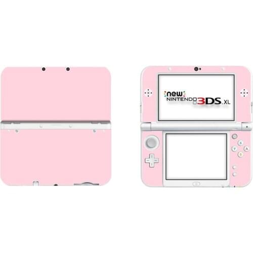 Pure Pink Color Full Cover Decal Skin Sticker for NEW 3DS XL Skins Stickers for NEW 3DS LL Vinyl Protector Skin Sticker