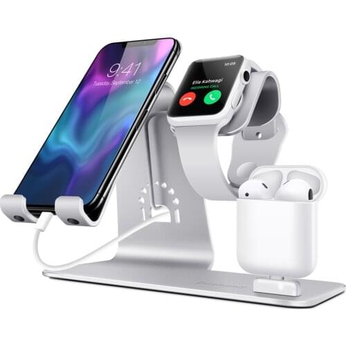 BESTAND 3 in 1 stand for Apple iPhone and watch and AIRPODS charging bracket aluminum alloy stand