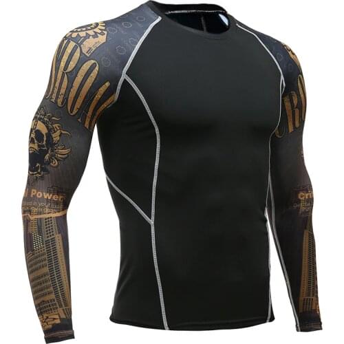 Men Women Fitness Long Sleeve Cycling Base Wear Men Bodybuilding Skin Sport Compression Shirt Bike Training Base Layer clothing