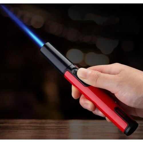 Turbo Gas Lighter 1300C Handheld Spray Gun Visible Gas Windproof Lighter Cigar Kitchen Outdoor Camping BBQ Gadgets For Men