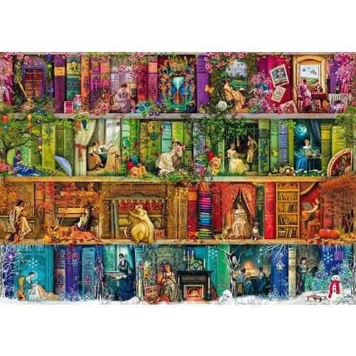 14/16/18/27/28 Four season shelf Exquisite Handmade Needlework Embroidery DIY DMC Cross Stitch Kits Crafts Home Decor wall Arts