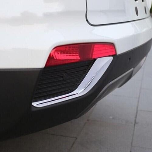 ABS chrome rear fog light cover trim 2pcs for Hyundai Creta IX25 2015 2016 2017 2018 car accessories