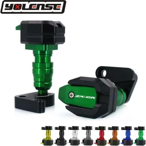 Motorcycle CNC Falling Protection Frame Slider Fairing Guard Crash Pad Protector For KAWASAKI ZX-10R ZX10R ZX 10R 2008 2009 2010