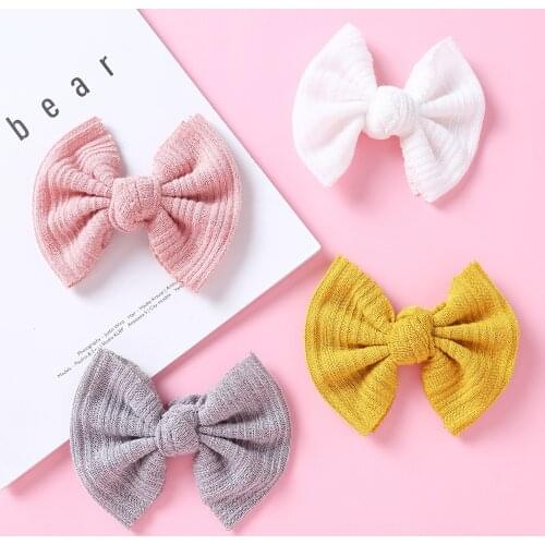 Winter Baby Hair Clips Stripe Hairpins For Girls Woolen Knitted Barrettes Candy Color Toddler Hair Girps Princess Hairclip New