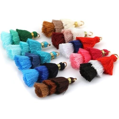 12pcs 4cm Polyester Cotton Silk Tassel for DIY Curtain Fringe Trim Home Decoration Craft Wedding Clothing Accessories
