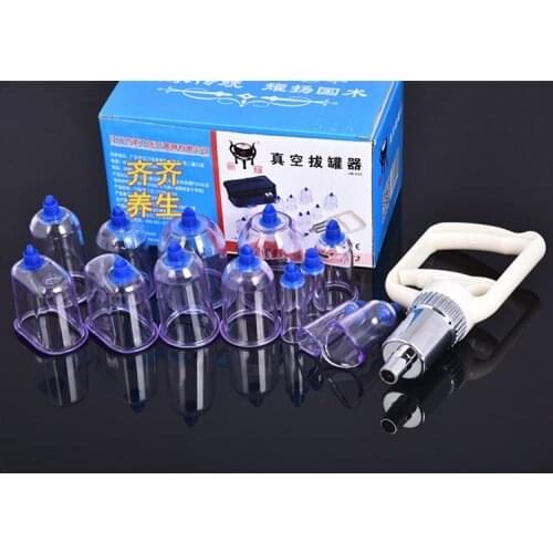 13 pcs acupuncture massage vacuum cupping device Blood vessel drainage tank build heath