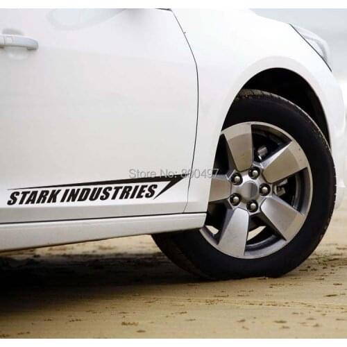 20 x New Style Ironman Stark Industries Decoration Stickers Car Whole Body Decals for BMW Benz Audi Fiat Toyota Honda Tesla