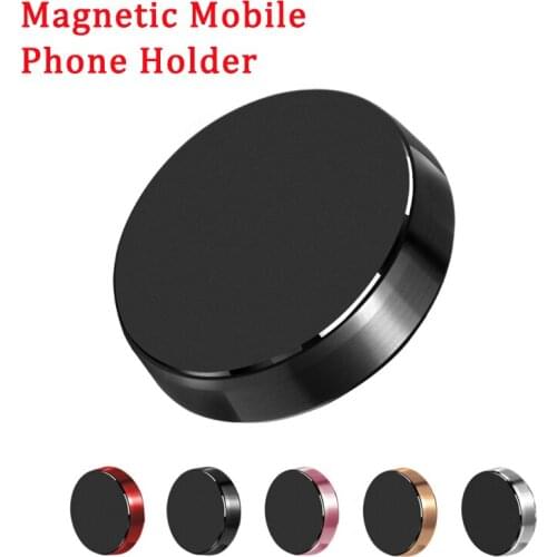 Mini Car Phone Holder Magnetic Universal Magnet Phone Mount For IPhone X Xs Max Samsung MI In Car Mobile Cell Phone Holder Stand