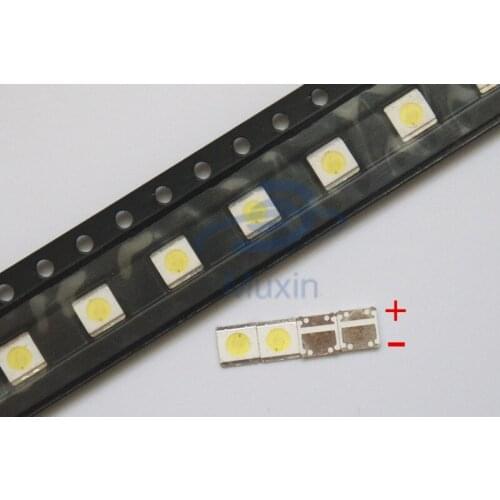 Free shipping 2000 pcs 1W 3535 3v SMD LED Beads Cold white High power for LCD/TV Backlight