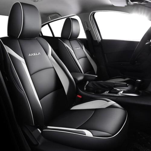 Custom Fit Car Seat Cover For Mazda 3 Axela 2014 2015 2016 2017 2018 2019 PU Leather Waterproof Interior Accessories Seat Covers