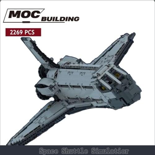 DIY Boys Toy Building Blocks Small Particle Building Blocks Space Shuttle With Motor Simulatior Splicing Children Toy Gift