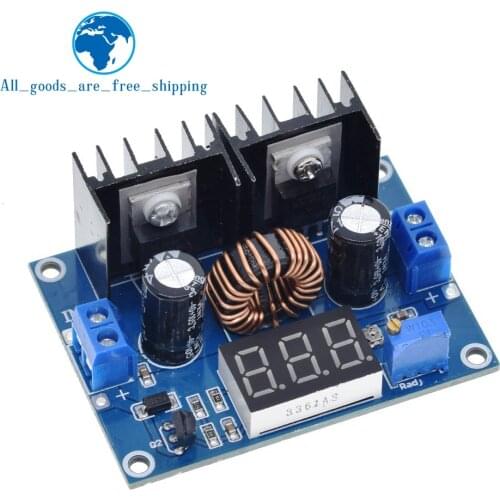 TZT MH-ET LIVE LED Voltmeter PWM Adjustable 4-36V To 1.25-36V Step-Down Board Module XL4016 8A 200W DC-DC Power drop Module