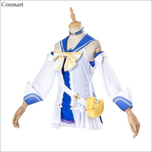 Game Genshin Impact Barbara Shining Concerto Swimsuit Swimwear Dailydress Cosplay Costume Halloween Carnival Party Outfit Women