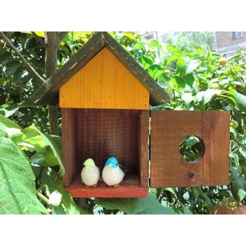 17.5*12*22cm Exquisite wooden bird house bird cage parrot breeding box bird nest gel lyte gaiola free shipping