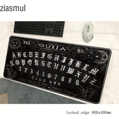 Ouija board mouse pad 800x400x2mm mats cute Computer mouse mat gaming accessories Mass pattern mousepad keyboard games pc gamer