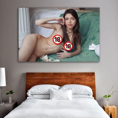 Beauty Wallpaper Sexy Girl Tease Woman Adult Model Paintings Posters Canvas Wall Art Print for Home Room Decor