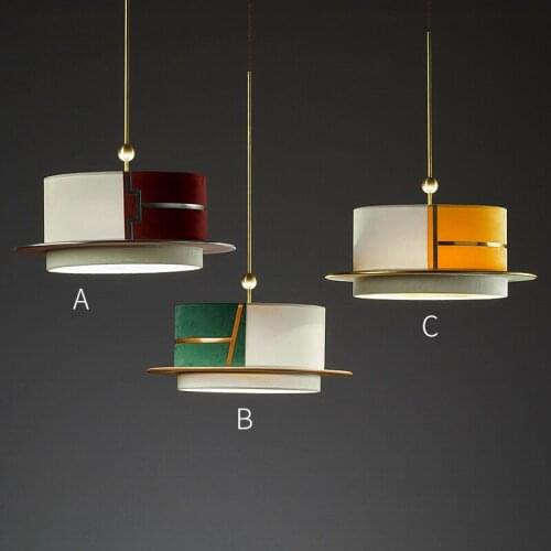 Luxury chandelier simple Chinese bedroom study hall chandelier designer creative personality round restaurant chandelier LED