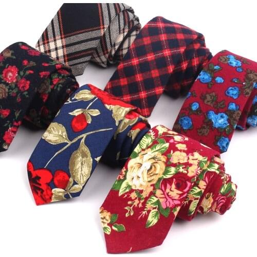 Men Ties Cotton Neckties For Men Women Formal Floral Print Neck Tie For Wedding Party Skinny Groom Tie Corbatas Hombre Cravat