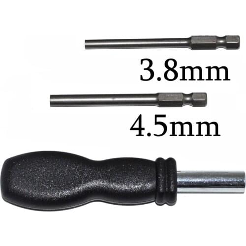 3.8mm & 4.5mm Screwdriver GameBit with Handle for SNES N-GC for N64 for wii power supply Bit Screw Driver
