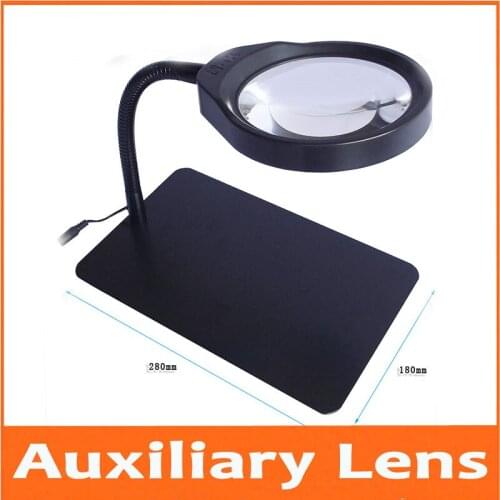 10X 3X 5X 8X 36pcs LED Lamps Desktop Illuminated Reading Dest Stand Foldable Magnifier Repair Desk Lamp Table Magnifying Glass