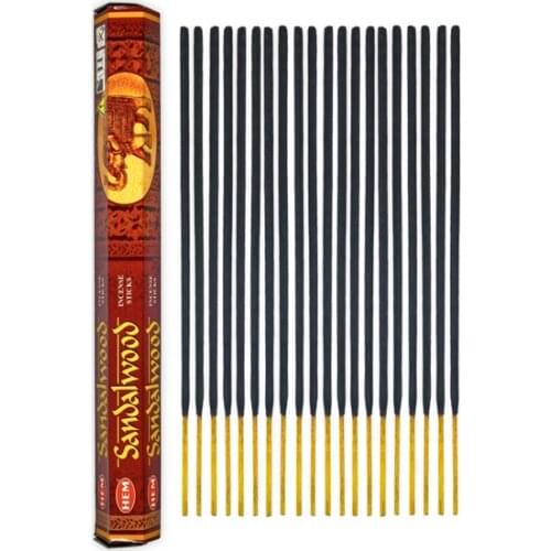 Both Sandalwood Incense Sticks-Sandalwood Incense 20 candles and scents свечи и ароматы velas y aromas