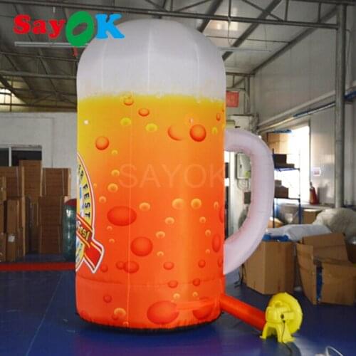 Huge Inflatable Beer Cup, 4m/13.1ft High Beer Mug for Beer Fest ,Beer Festival, Commercial Activities and Bars Decoration