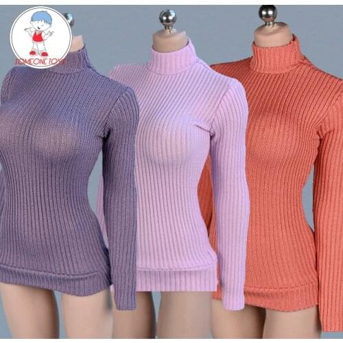 Phicen 1/6 Scale Female Mini long Sleeve sweater 12 colors women dolls Clothes Model For 12" TBLeague Body Figure jiaou Doll