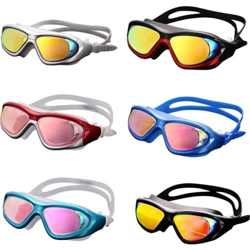 Adjustable 3in1 Swimming Goggles Anti-fog Swimming Water Pool Glasse Unisex Eyewear Waterproof Glasses With Nose Clip MQ