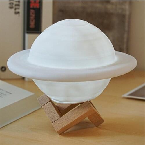 USB Small Planet Night Lights Aromatherapy Spray Creative Humidifier Ornament Home Desktop Bedroom Office Decoration LED Lamp