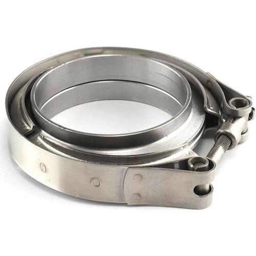 V-shaped Stainless Steel Hose Clamp Pipe Clamp Flange Clamp Flange Turbo Exhaust Automobile Modified Accessory