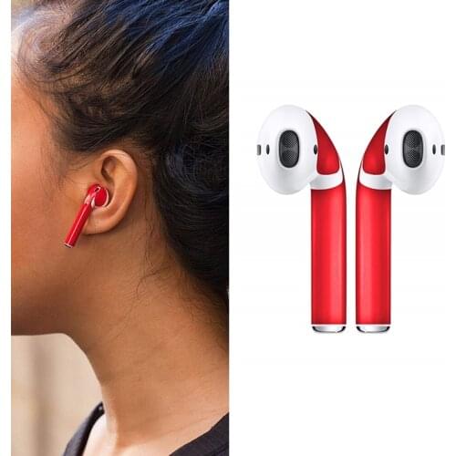 Skin Sticker Protector for AirPods Skins Protective Wraps Film Skin Sticker for Wireless Earphone Fashion Stickers 4 Colors