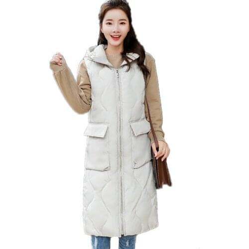 ZB3160 2020 new spring autumn winter fashion womens long style students thick vest cheap wholesale